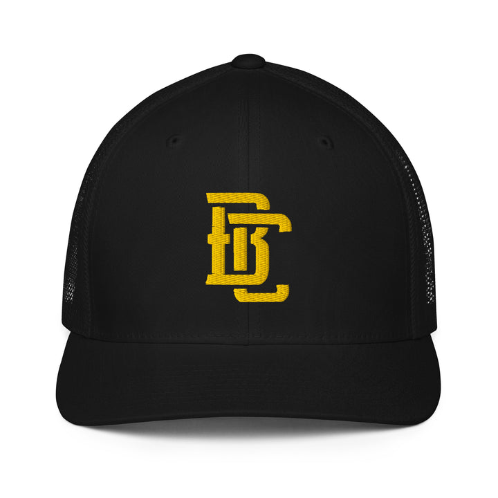 "BC" Closed-Back Trucker Cap | E Luna Brand CORE | 1 Gold Thread Logo