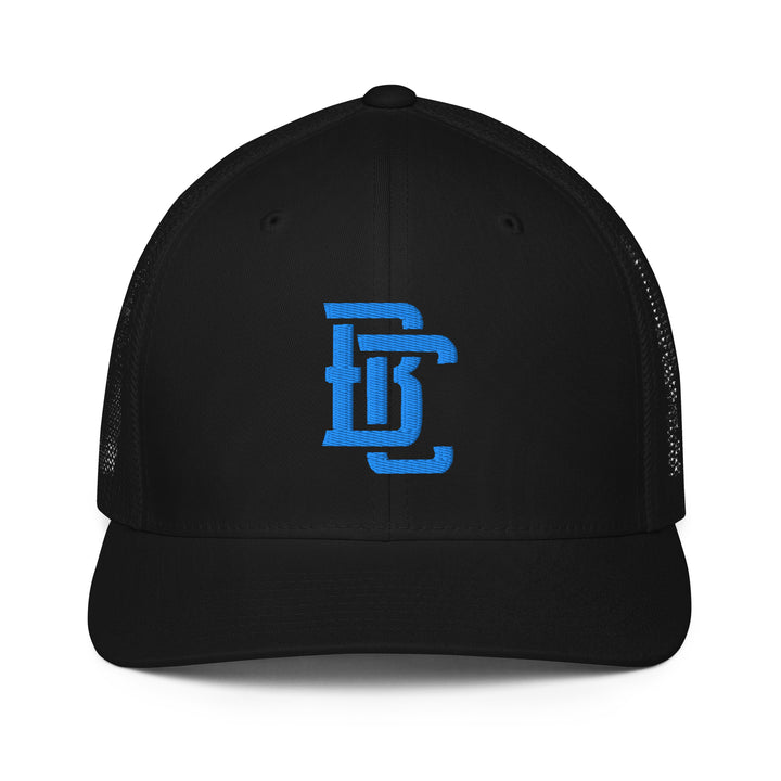 "BC" Closed-Back Trucker Cap | E Luna Brand CORE | 1 Aqua/Teal Thread Logo