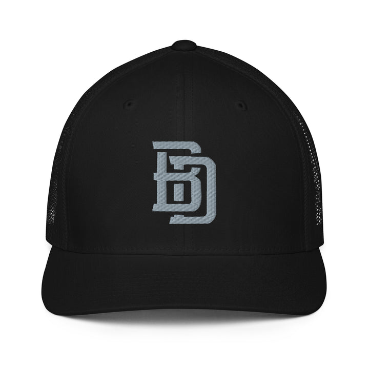 "BD" Closed-Back Trucker Cap | E Luna Brand CORE | 1 Grey Thread Logo