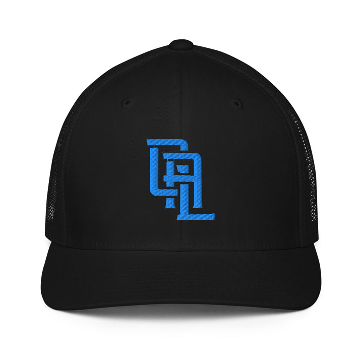 "CAL" Closed-Back Trucker Cap | E Luna Brand CORE | 1 Aqua/Teal Thread Logo