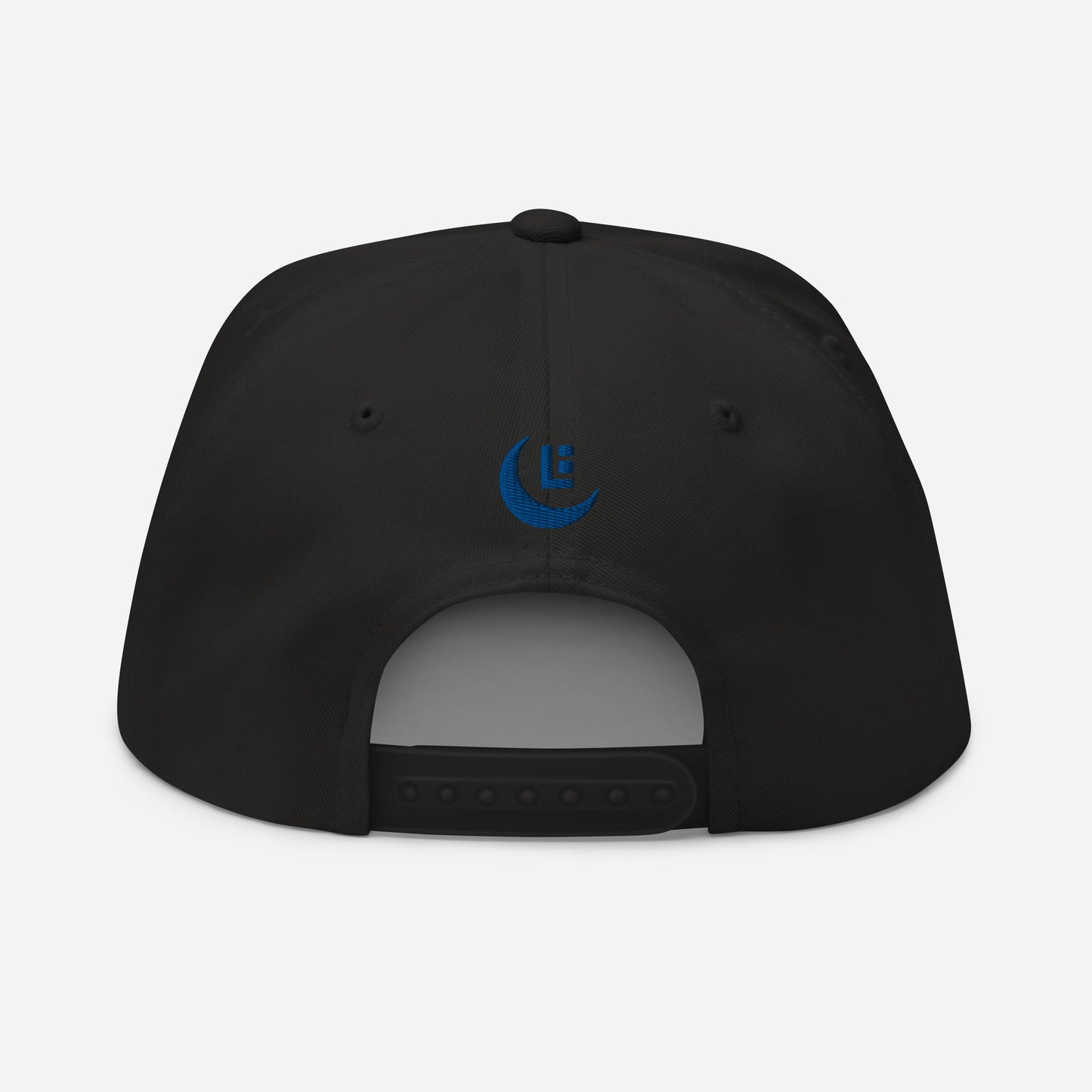"SAN" Flat Bill Cap | Yupoong 6007 | E Luna Brand PREMIUM Quadcrest 4 Royal Thread Logos: Front, Left, Right Signature & Back [3D Puff Edition]