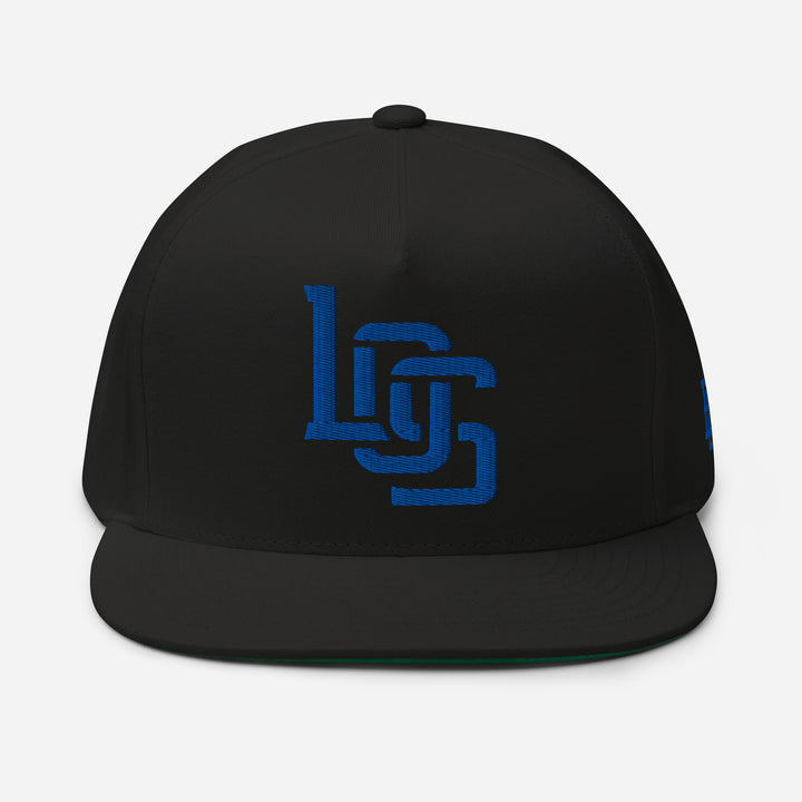 "LOS" Flat Bill Cap | E Luna Brand SELECT | 3 Royal Thread Logos [3D Puff Edition]