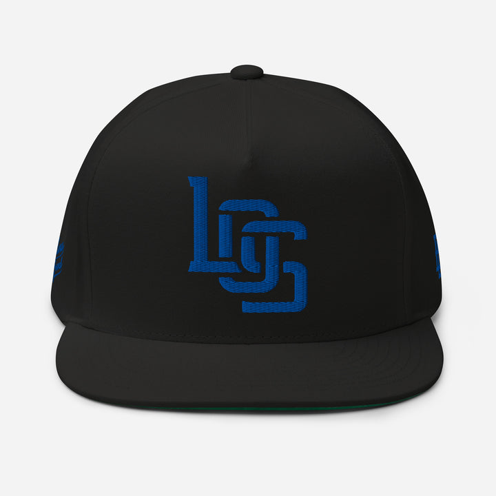 "LOS" Flat Bill Cap | E Luna Brand PREMIUM | 4 Royal Thread Logos [3D Puff Edition]
