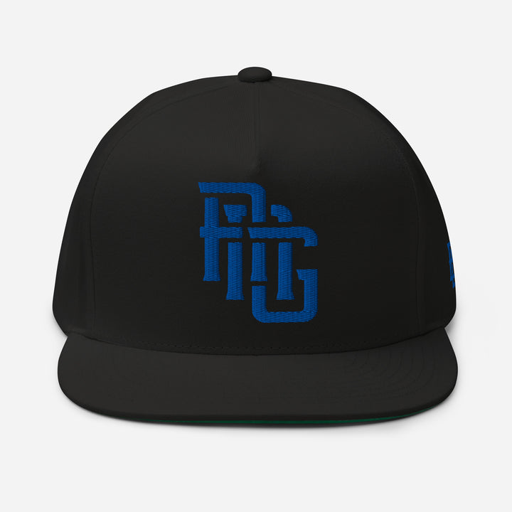"ANG" Flat Bill Cap | E Luna Brand SELECT | 3 Royal Thread Logos [3D Puff Edition]