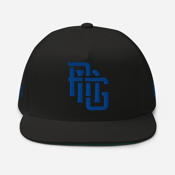 "ANG" Flat Bill Cap | E Luna Brand PREMIUM | 4 Royal Thread Logos [3D Puff Edition]