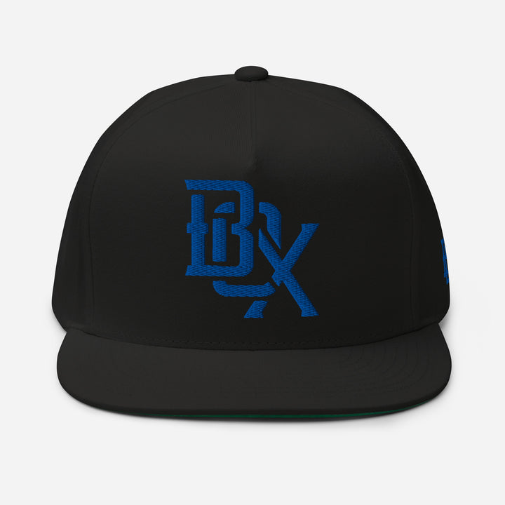 "BOX" Flat Bill Cap | E Luna Brand SELECT | 3 Royal Thread Logos [3D Puff Edition]