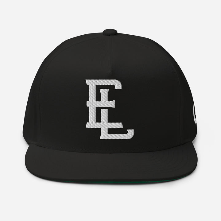 E Luna Brand "EL" ESSENTIAL Flat Bill Cap — front view