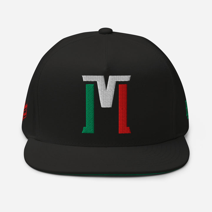 Mexico "M" PREMIUM Flat Bill Cap — front view