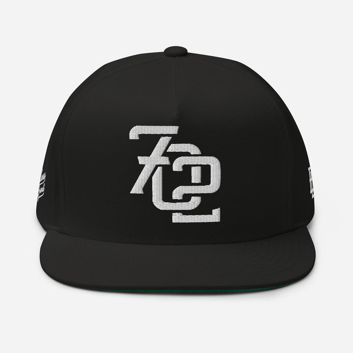 Las Vegas "702" PREMIUM Flat Bill Cap — front view