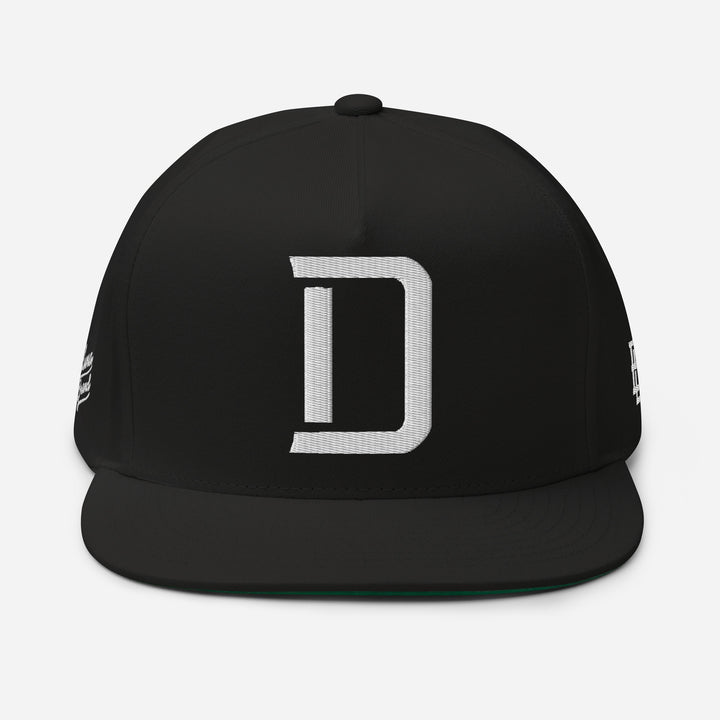San Diego "D" PREMIUM Flat Bill Cap — front view