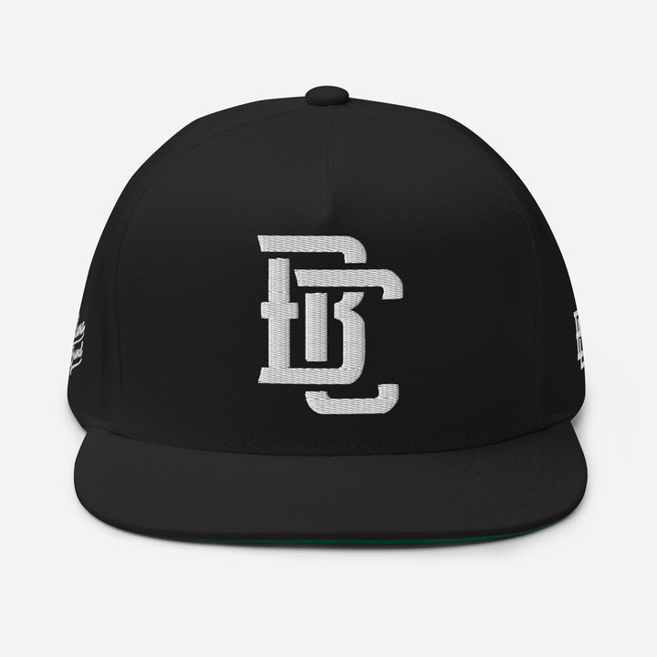 Baja California "BC" PREMIUM Flat Bill Cap — front view