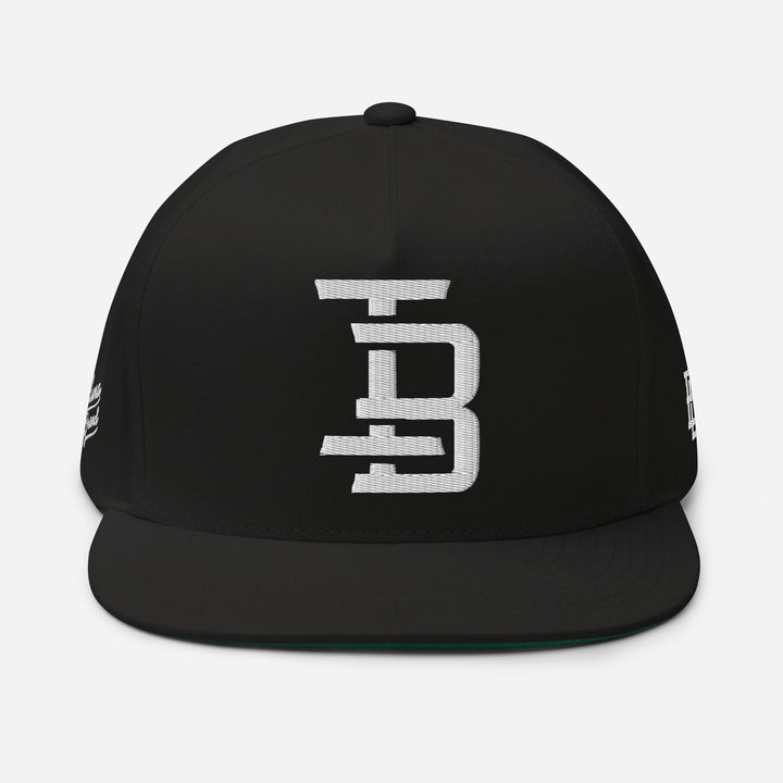 Imperial Beach "IB" PREMIUM Flat Bill Cap — front view