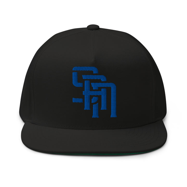 "SAN" 2.0 Flat Bill Cap | E Luna Brand CLASSIC | 1 Royal Thread Logo [3D Puff Edition]