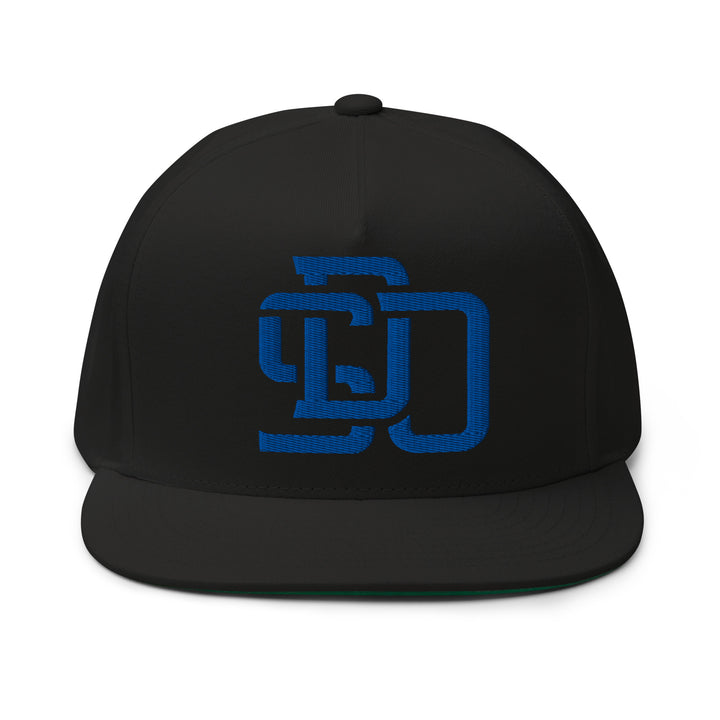 "SDO" Flat Bill Cap | E Luna Brand CLASSIC | 1 Royal Thread Logo | 3D Puff Edition