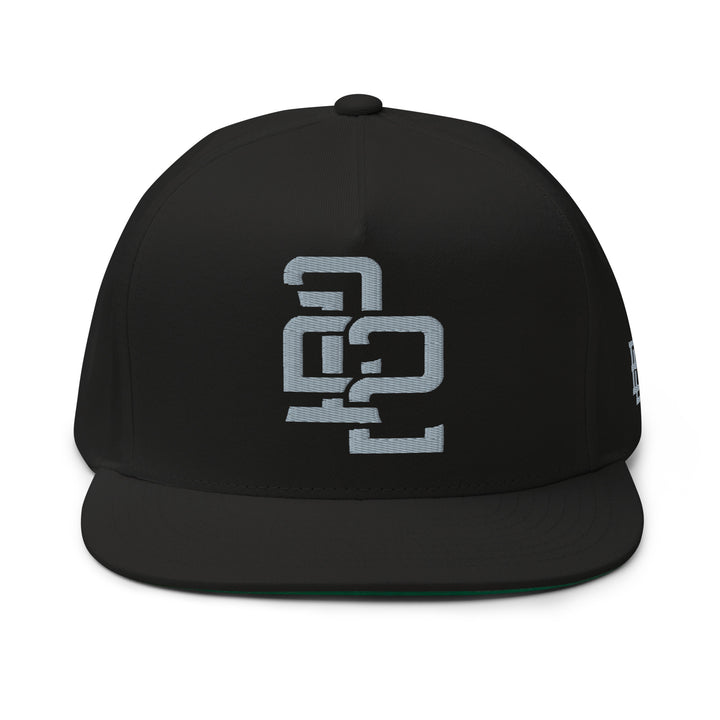 "212" Flat Bill Cap | E Luna Brand SELECT | 3 Grey Thread Logos | 3D Puff Edition