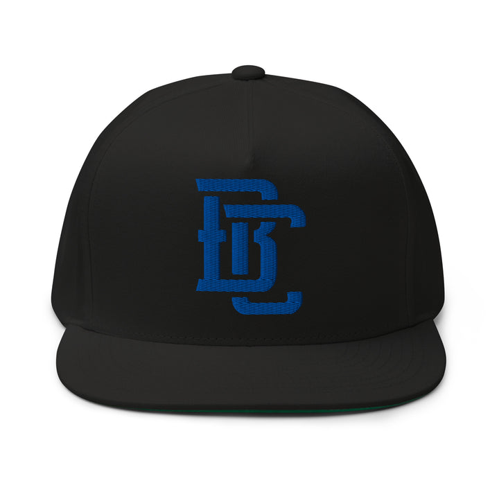 "BC" Flat Bill Cap | E Luna Brand CLASSIC | 1 Royal Thread Logo | 3D Puff Edition
