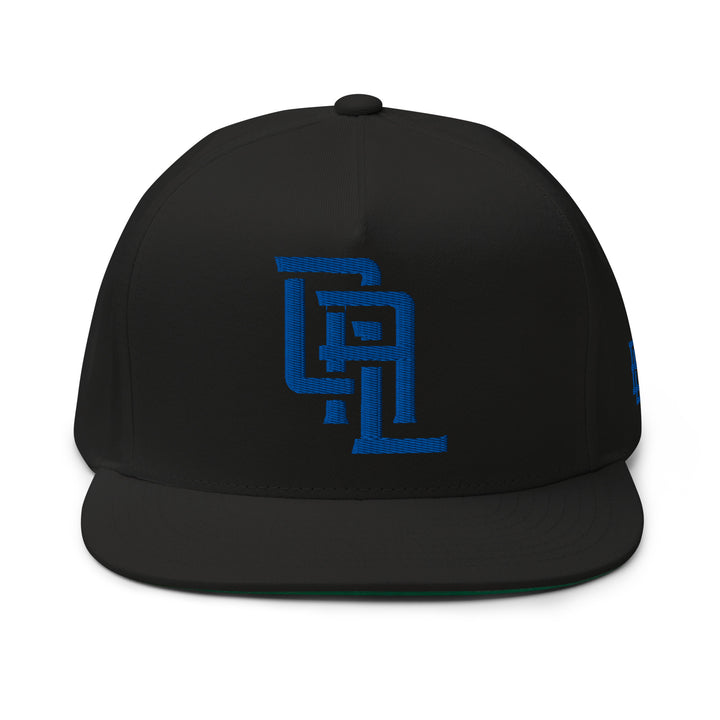 "CAL" Flat Bill Cap | E Luna Brand SELECT | 3 Royal Thread Logos | 3D Puff Edition