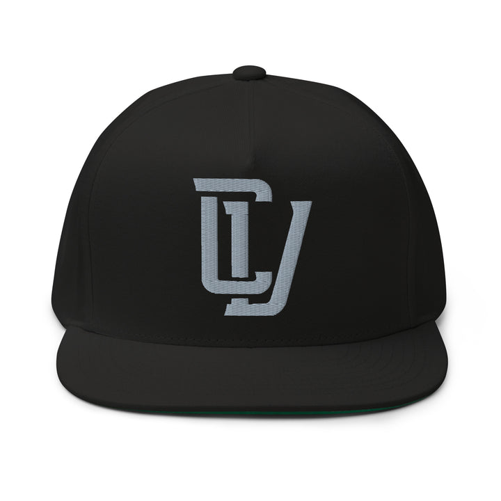 "CV" Flat Bill Cap | E Luna Brand CLASSIC | 1 Grey Thread Logo | 3D Puff Edition