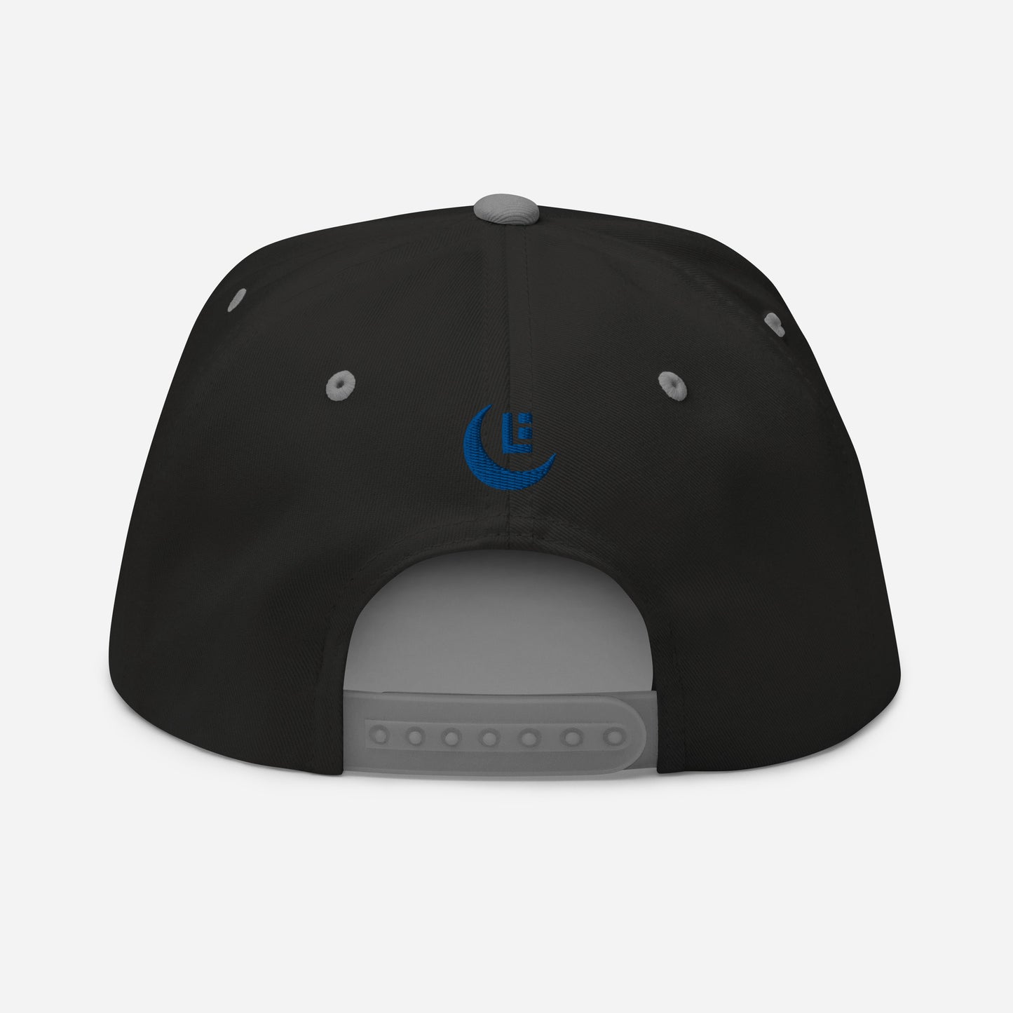 "SAN" Flat Bill Cap | Yupoong 6007 | E Luna Brand PREMIUM Quadcrest 4 Royal Thread Logos: Front, Left, Right Signature & Back [3D Puff Edition]