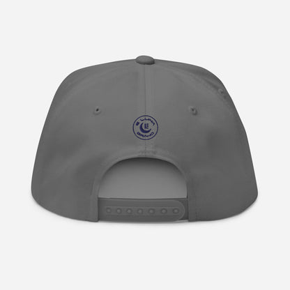 "DGO" Flat Bill Cap | Yupoong 6007 | E Luna SELECT Tricrest 3 Navy Thread Front, Left Side & Back Logos