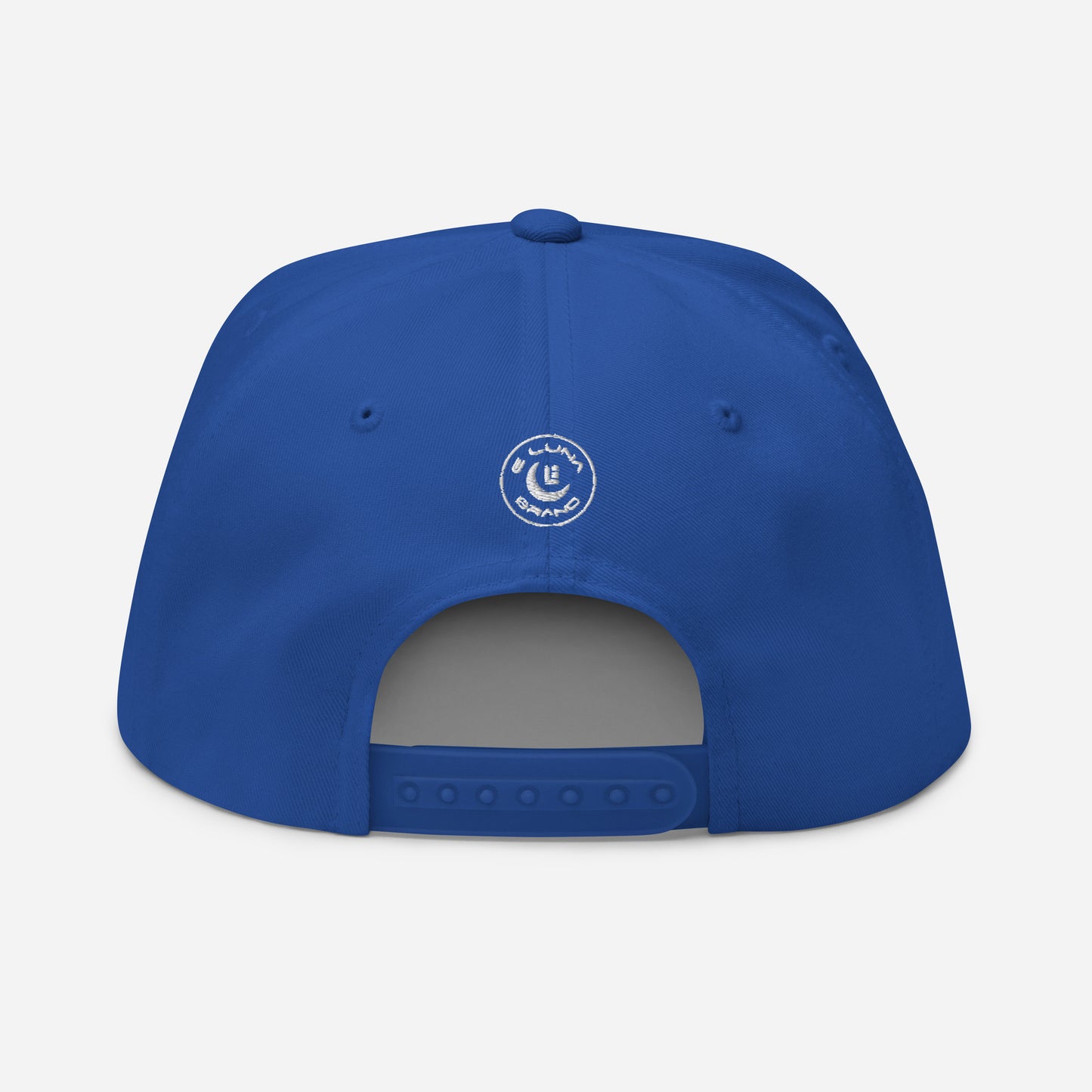 "SAN" Flat Bill Cap | Yupoong 6007 | E Luna Brand SELECT Tricrest 3 White Thread Logos: Front, Left & Back [3D Puff Edition]