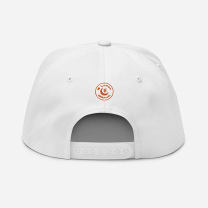 "DGO" Flat Bill Cap | Yupoong 6007 | E Luna SELECT Tricrest 3 Orange Thread Front, Left Side & Back Logos