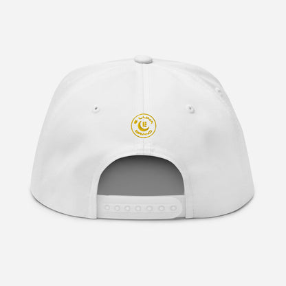 "LOS" Flat Bill Cap | Yupoong 6007 | E Luna SELECT Tricrest 3 Gold Thread Front, Left Side & Back Logos