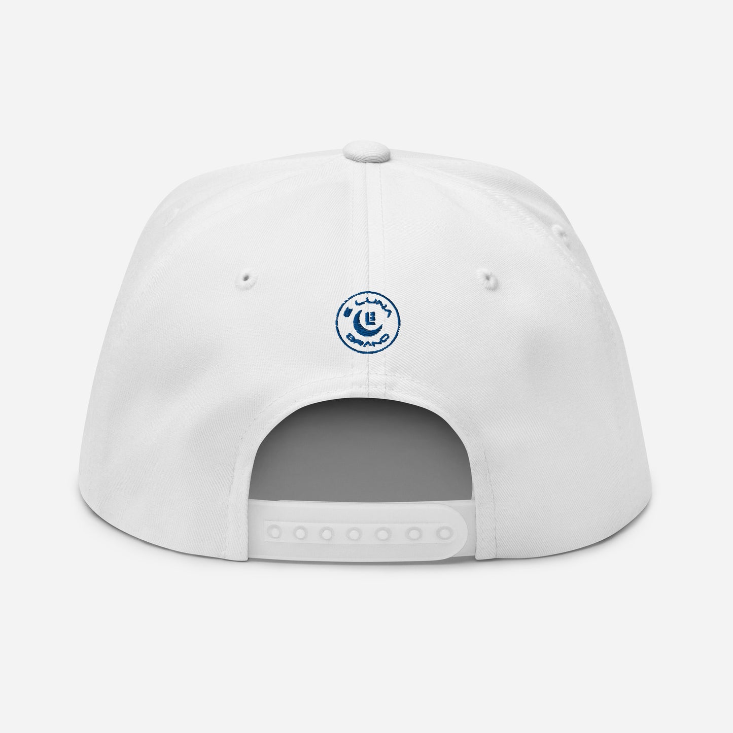 "SAN" Flat Bill Cap | Yupoong 6007 | E Luna Brand SELECT Tricrest 3 Royal Thread Logos: Front, Left & Back [3D Puff Edition]