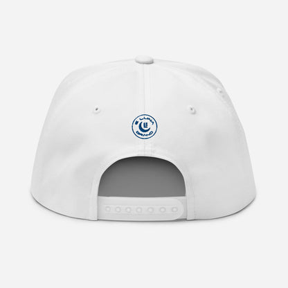 "SAN" Flat Bill Cap | Yupoong 6007 | E Luna Brand SELECT Tricrest 3 Royal Thread Logos: Front, Left & Back [3D Puff Edition]