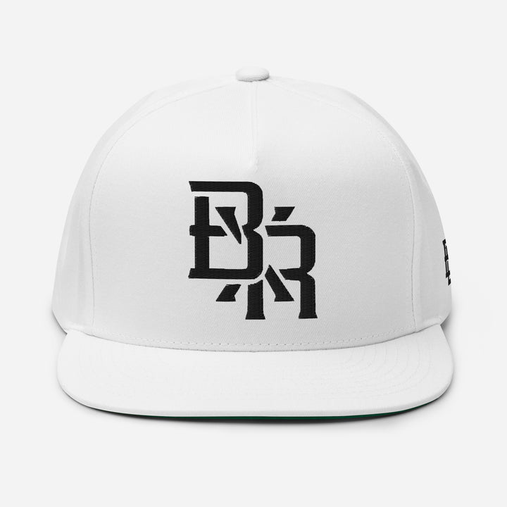 "BXR" Flat Bill Cap | E Luna Brand SELECT | 3 Black Thread Logos [3D Puff Edition]