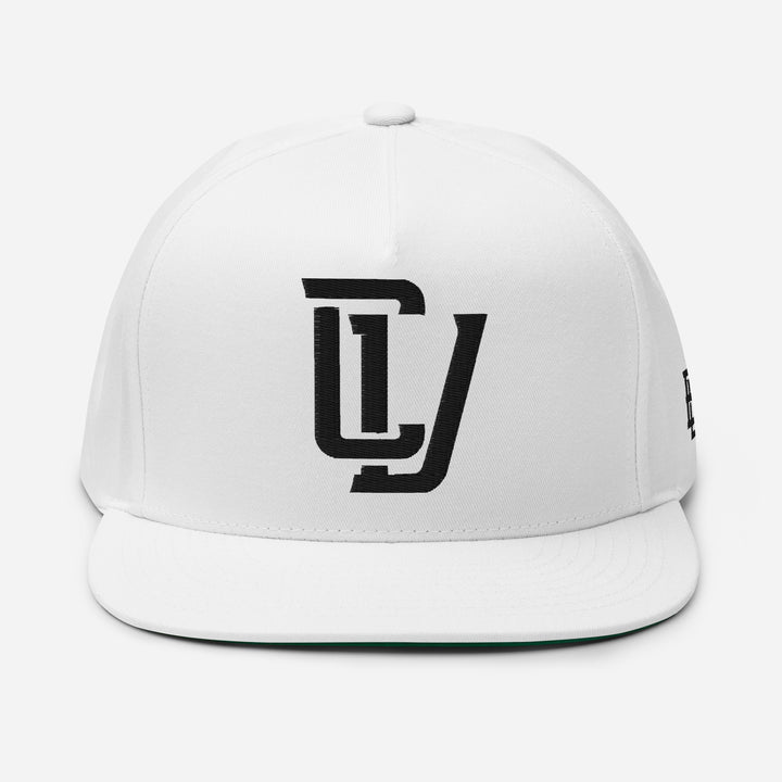 "CV" Flat Bill Cap | E Luna Brand SELECT | 3 Black Thread Logos | 3D Puff Edition