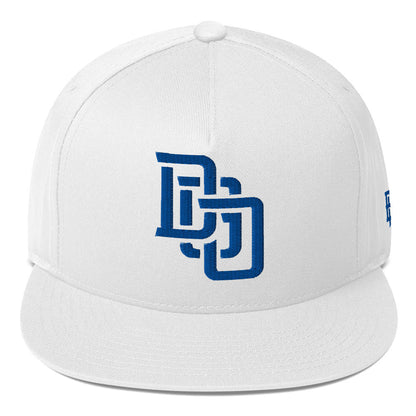 "DGO" Flat Bill Cap | E Luna Brand CLASSIC | 1 Royal Thread Logo | 3D Puff Edition