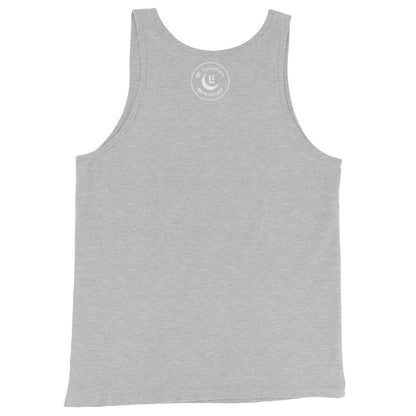 "619" Men’s Staple Tank Top | Bella + Canvas 3480 | 2 White Logos Including Outside Back Label Logo