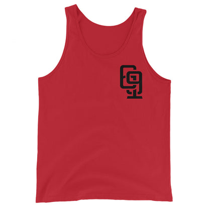 "619" Men’s Staple Tank Top | Bella + Canvas 3480 | 2 Black Logos Including Outside Back Label Logo