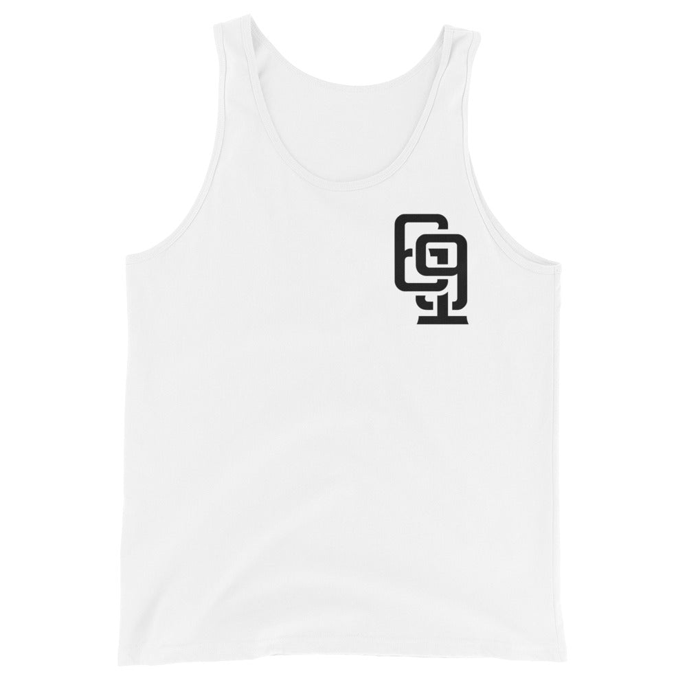 "619" Men’s Staple Tank Top | Bella + Canvas 3480 | 2 Black Logos Including Large Back Logo