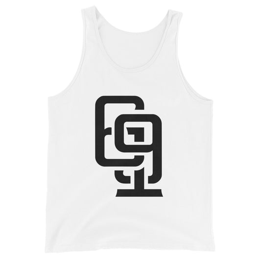 "619" Men’s Staple Tank Top | Bella + Canvas 3480 | 2 Black Logos Including Large Back Logo