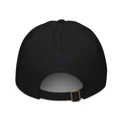 "ANG" Organic Baseball Cap | E Luna Brand SELECT | 3 Navy Thread Logos [3D Puff Edition]