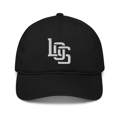 "LOS" Organic Baseball Cap | E Luna Brand ESSENTIAL | 2 White Thread Logos