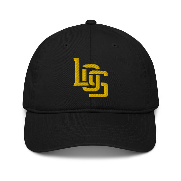 "LOS" Organic Baseball Cap | E Luna Brand ESSENTIAL | 2 Gold Thread Logos