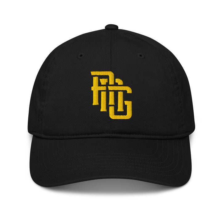 "ANG" Organic Baseball Cap | E Luna Brand SELECT | 3 Gold Thread Logos [3D Puff Edition]