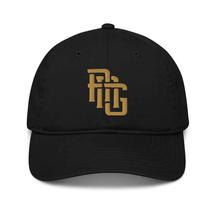 "ANG" Organic Baseball Cap | E Luna Brand SELECT | 3 Old Gold Thread Logos [3D Puff Edition]