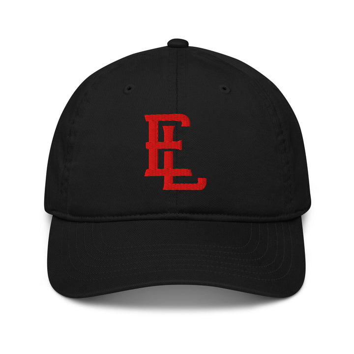 "EL" Organic Baseball Cap | E Luna Brand ESSENTIAL | 2 Red Thread Logos