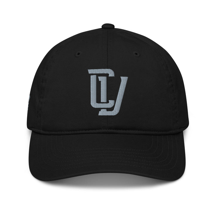 "CV" Organic Baseball Cap | E Luna Brand PREMIUM | 4 Grey Thread Logos | 3D Puff Edition