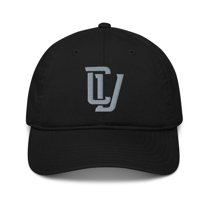 "CV" Organic Baseball Cap | E Luna Brand SELECT | 3 Grey Thread Logos | 3D Puff Edition