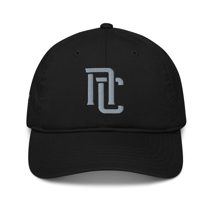 "NC" Organic Baseball Cap | E Luna Brand PREMIUM | 4 Grey Thread Logos | 3D Puff Edition