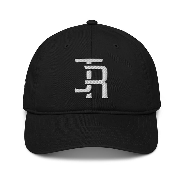 "JR" Organic Baseball Cap | E Luna Brand PREMIUM | 4 White Thread Logos | 3D Puff Edition