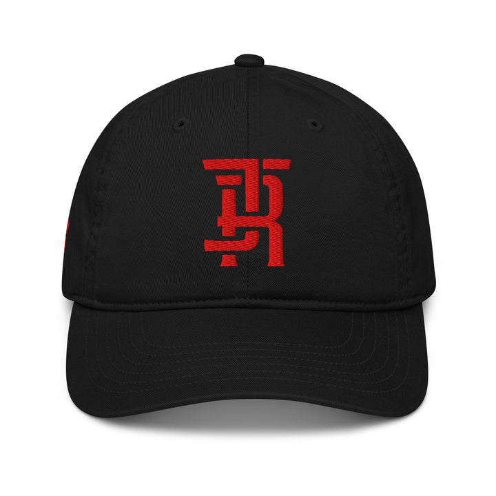 "JR" 2.0 Organic Baseball Cap | E Luna Brand PREMIUM | 4 Red Thread Logos | 3D Puff Edition