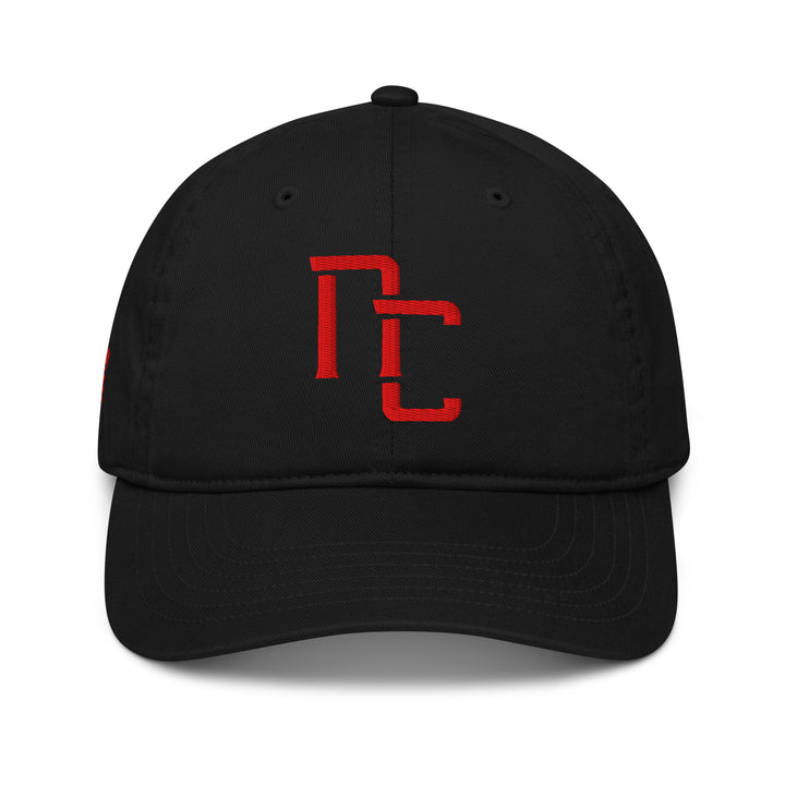 "NC" 3.0 Organic Baseball Cap | E Luna Brand PREMIUM | 4 Red Thread Logos | 3D Puff Edition