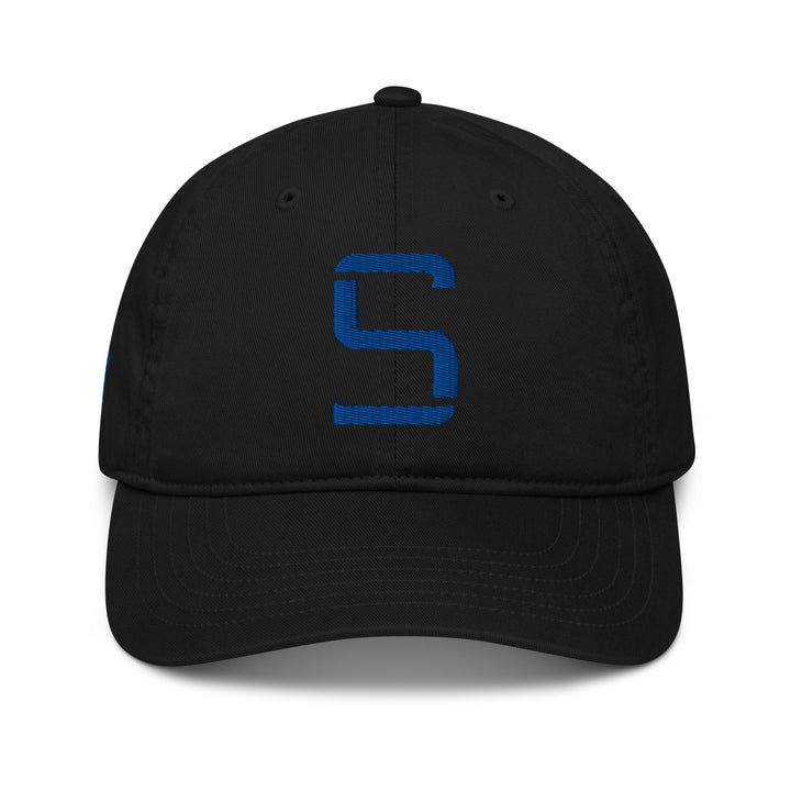 "S" Organic Baseball Cap | E Luna Brand PREMIUM | 4 Royal Thread Logos | 3D Puff Edition