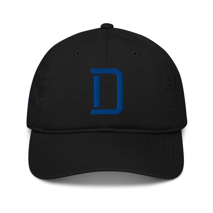 "D" Organic Baseball Cap | E Luna Brand PREMIUM | 4 Royal Thread Logos | 3D Puff Edition